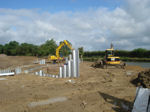 Heyford Fields Marina under construction - click to enlarge