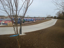 Heyford Fields Marina on the Grand Union Canal near Bugbrooke, Northampton - construction progress Feb 2008 - click to enlarge