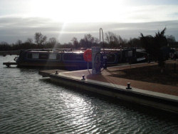 Heyford Fields Marina on the Grand Union Canal near Bugbrooke, Northampton - construction progress Feb 2008 - click to enlarge