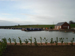 Heyford Fields Marina on the Grand Union Canal near Bugbrooke, Northampton - construction progress Feb 2008 - click to enlarge