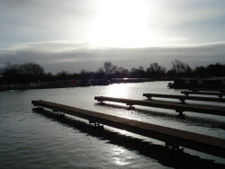 Heyford Fields Marina on the Grand Union Canal near Bugbrooke, Northampton - construction progress Feb 2008 - click to enlarge