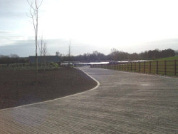 Heyford Fields Marina on the Grand Union Canal near Bugbrooke, Northampton - construction progress Feb 2008 - click to enlarge