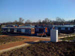 Heyford Fields Marina on the Grand Union Canal near Bugbrooke, Northampton - construction progress Feb 2008 - click to enlarge