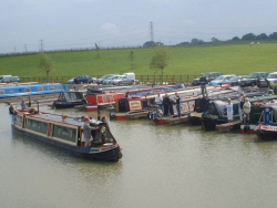 Heyford Fields Marina on the Grand Union Canal near Bugbrooke, Northampton - construction progress Feb 2008 - click to enlarge